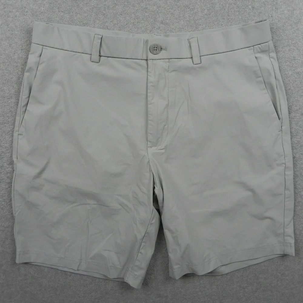 Callaway Golf Shorts Mens 34 Gray Opti-Dri Stretch Performance Flat Front Chino